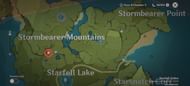 Carrot location in Genshin Impact: Stormbearer Mountains
